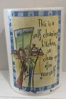 Johnson Brothers Born To Shop Utensil Jar/Pot -?This Is A Self Cleaning Kitchen'