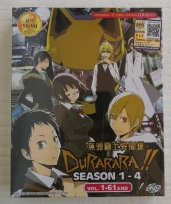 Durarara!! Season 1~4 Complete Anime DVD (English Dubbed) All Region FREE SHIP - Image 1 of 3
