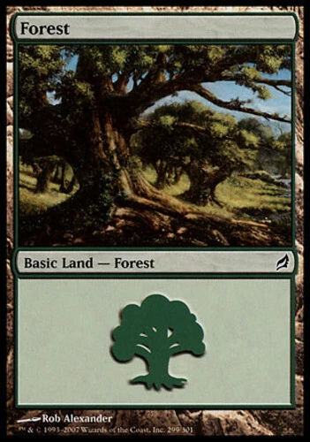 4x Forest (299) ~ Heavily Played Lorwyn MTG Magic x4 4 UltimateMTG Playset Land  - Image 1 of 1