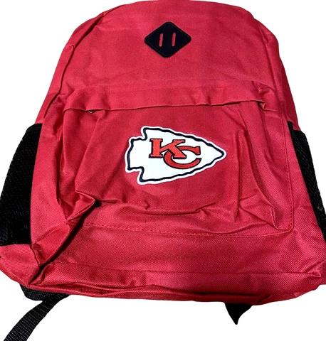 Kansas City Chiefs Team Logo NFL Sport Backpack Bookbag Travel School Bag NWT Cover