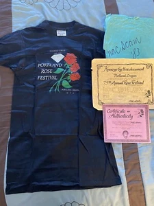 VTG 1983 Portland Rose Festival Art T Shirt S 34-36 Single Stitch W/Authenticity - Picture 1 of 9