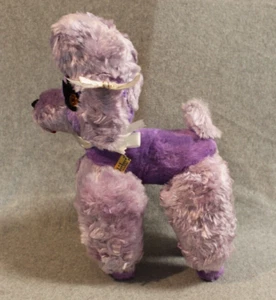 Vintage 17" Jee Bee Creation Authentic Purple Poodle Stuffed Plush 1950's - Picture 1 of 9