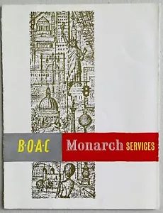 BOAC Airlines Menu cena - 1959 - Foto 1 di 6