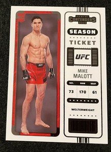 Mike Malott Contenders Season Ticket Rookie Card 💢 2023 Chronicles UFC #105 RC