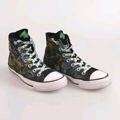 DC Comics Converse Green Arrow Superhero High Top Sneakers Unisex Men 6, Women 8 - Image 1 of 4