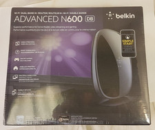 Belkin N600 Wi-Fi Dual-Band N+ Router w/ 4 Ethernet Ports New Sealed