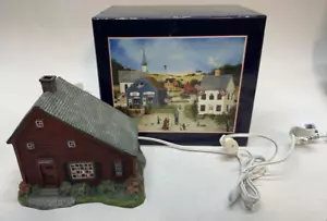 Lang & Wise First Ed 1997 Fisher Saltbox beleuchtetes Haus mit Box Liberty Village - Bild 1 von 18