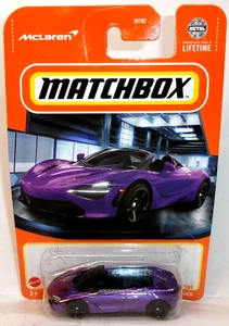 2024 MATCHBOX 1:64 MBX SHOWROOM 85/100 PURPLE 2019 MCLAREN 720S SPIDER - Picture 1 of 10