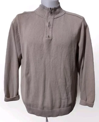 Dockers Sweater Quarter Zip Blue Heather Men's XL - Изображение 1 из 4