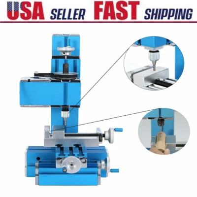 Mini Milling Machine DIY Woodworking Soft Metal Processing Tool for Hobby Study - Image 1 of 4