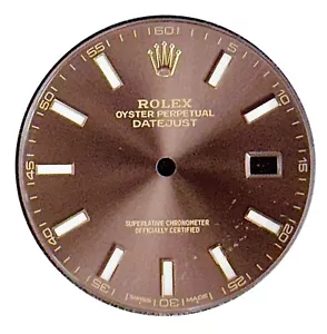 ROLEX ORIGINALE DATEJUST 40 MM QUADRANTE MARRONE CORONA ORO ROSA PER #126300 - Foto 1 di 7