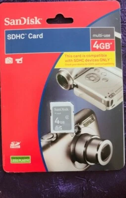 SanDisk 4GB Multi-use Memory SD SDHC Card - NEW - Image 1 of 2