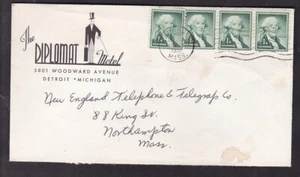 THE DIPLOMAT MOTEL, DETROIT, MICHIGAN - 1961 "CHRISTMAS SEAL" - Picture 1 of 2