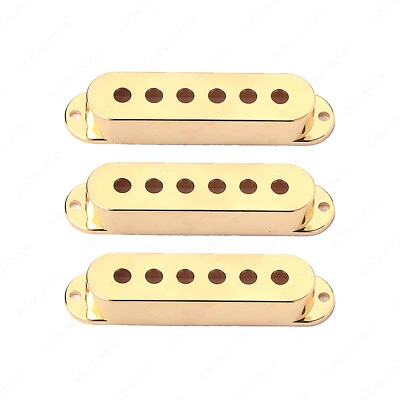 3 Pcs Plastic SSS Single Coil Pickup Covers For Fender SQ Strat multiColors - Image 1 of 2