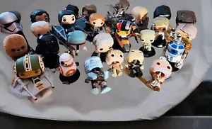 Lot 26 Loose Funko Pops Star Wars Figures Bobbleheads Leila Kylo Ren Chewbacca - Picture 1 of 12