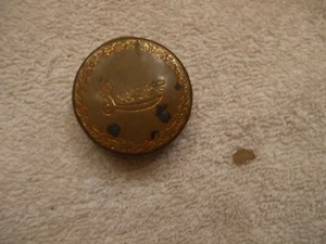 VINTAGE LUXOR  BRASS  ROUGE CONTAINER - Picture 1 of 4