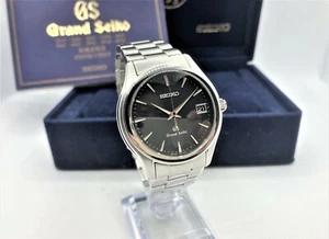 AUTH GRAND SEIKO Men's Wristwatch Watch Quartz Black Dial SBGX041 9F62-0A10 - Picture 1 of 12