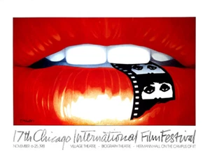 1981 CHICAGO INTERNATIONAL FILM FESTIVAL POSTER - 17th ANN- ORIGINAL VINTAGE - Picture 1 of 1