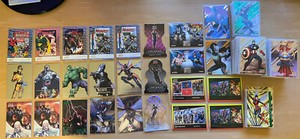 2022 Fleer Ultra Marvel Avengers 81 Card Lot Orange /549 Green Inserts