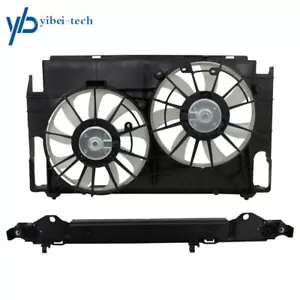 Radiator Condenser Cooling Fan Assembly For Toyota RAV4 2013 14 2015-2018 Center - Picture 1 of 6