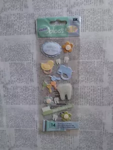 RARE Jolee's Baby's 1st first Tooth Paste Brush Toys Keys Toddler Infant Sticker - Picture 1 of 2
