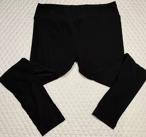 TC LuLaRoe Tall & Curvy Leggings Versatile Solid Black - Picture 1 of 5
