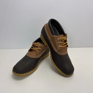 LL Bean 3 Eye Low Duck Boots Gummischuh Herren Größe 10 M Braun - Bild 1 von 10
