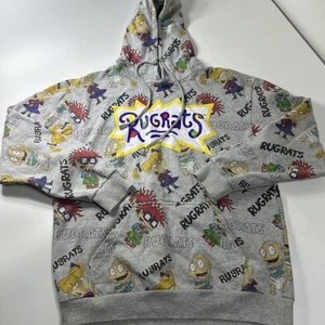 Nickelodeon Rugrats Hoodie Sweatshirt Gray Size: Women's MED - Picture 1 of 13
