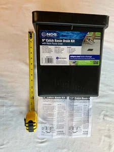 NDS 900BKIT Storm 9” x 9” Auffangbecken mit schwarzem Rost - Bild 1 von 8