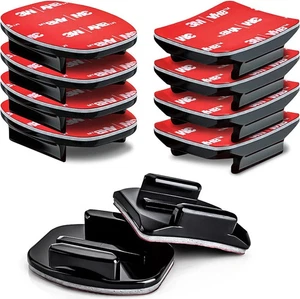Kit de montaje adhesivo almohadillas adhesivas para Gopro Hero 13 12 11 10 9 8 7 6 5 negro plateado - Imagen 1 de 3