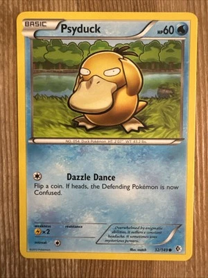 Psyduck - 32/149 - 2012 Common Boundaries Crossed Pokemon Card VLP - Image 1 of 2