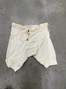 Vintage 40er Jahre Hanes Strick Schubladen weiß Herren Unterwäsche Gr. 40 Military Issue - Bild 1 von 8
