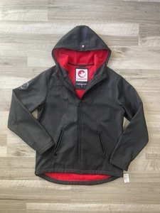 NUEVO CON ETIQUETAS Chaqueta Canada Weathergear Para Hombres Grande Negra Softshell Capucha Cremallera Completa Abrigo - Imagen 1 de 8