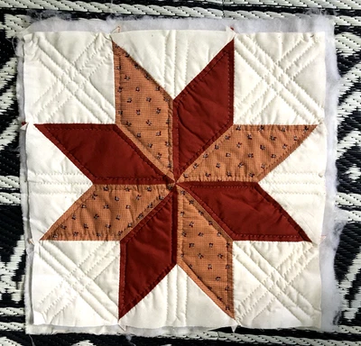 Hand Quilted Quilt Blocks.  4/pc. Assorted Patterns, YOU PICK,  Buying 1 - Image 1 of 4