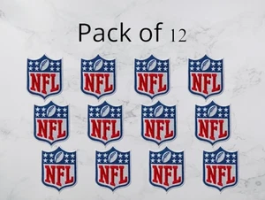 NFL Logo Football Small SizeEmbroidered Patch Iron On 1.5x1.25" 12pcs free shipp - Picture 1 of 4