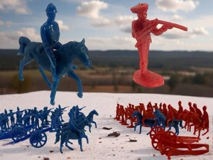 "De colección 68 soldados de juguete de guerra colonial revolucionaria; figura militar soldado 1""" - Imagen 1 de 24
