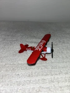 Coca Cola 1932 Stearman Bi-Plane Die Cast Replica Coke Collectible Gearbox Toys - Picture 1 of 2