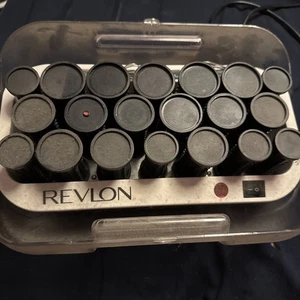 REVLON THERMO CERAMIC HEATED HAIR ROLLERS STYLER CURLERS 20ROLLERS  20 PINS  - Picture 1 of 4