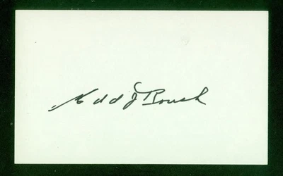 405, Edd Roush HOF, Original Signed/Autograph, Index Card, Reds, "1917-26, 1931" - Image 1 of 4