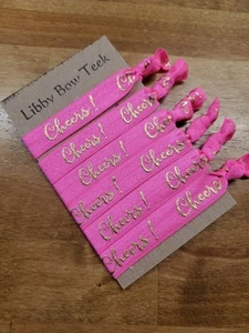 Prost! 6er Set Haargummis elastische Haargummis rosa Prost Haargummis BFF Geschenk - Bild 1 von 1