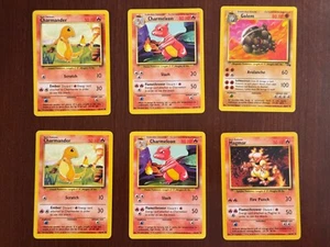 6 Pokemon Cards: 2 Charmander, 2 Charmeleon, Golem & Magmar - Bild 1 von 14