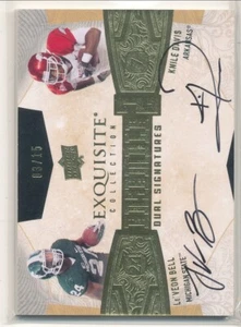 2013 Exquisite Le'Veon Bell/ Knile Davis Dual RC Auto 03/15 - Picture 1 of 1