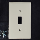 Ivory 1-Toggle Switch Unbreakable Standard 1-Gang Wallplate Cover (Box Of 10)