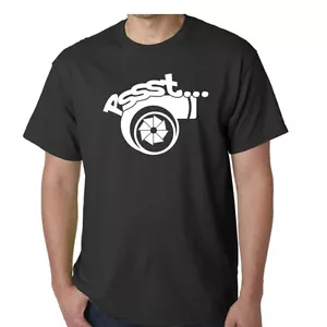 T-shirt grafica Psst Turbo con decalcomania GRATUITA importazione corsa soffiaggio valvola cancello rifiuti - Foto 1 di 1