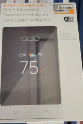 Schluter  Ditra Heat Smart Thermostat. DHERT105/BW BRAND NEW - Image 1 of 2