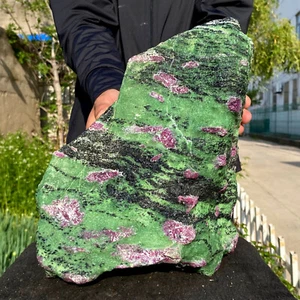 21.38LB Natural green Ruby zoisite (anylite) crystal Chakra mineral Healing Ener - Picture 1 of 8