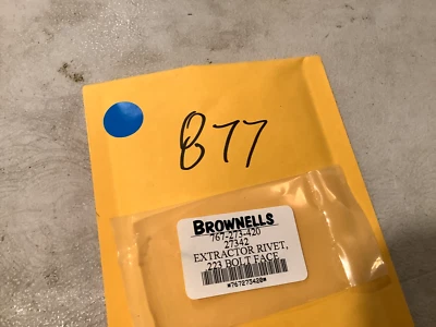 Remington 700 223 Bolt Face Extractor Rivet 877 - Image 1 of 2