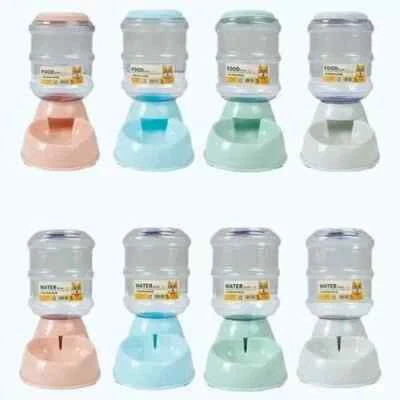 3.8L Automatic Pet Feeder Large Cat Dog Food Dispenser/Water Fountain Drink bowl - Image 1 of 4