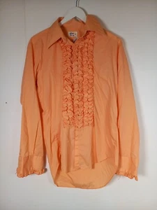 Vintage After Six Orange Shirt - Picture 1 of 6