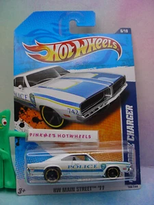 2011 Hot Wheels '69 DODGE CHARGER #166☆white; Ocala,Florida POLICE ☆Main Street - Picture 1 of 4